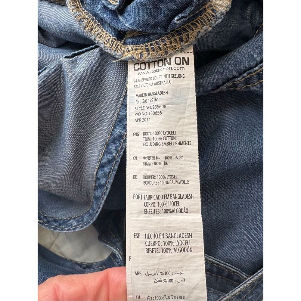 Cotton On denim overalls - 12 - Picture 10 of 11